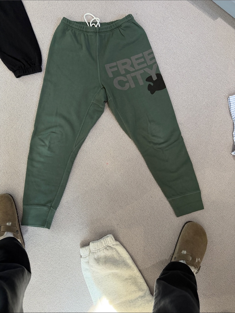 Free city cuffed crop sweatpants.